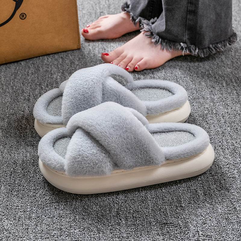 CozyTwist: Ultra Soft Criss Cross Cloud Slippers for Women - Comfortable House Shoes for Relaxing at Home, Lounging & Yoga