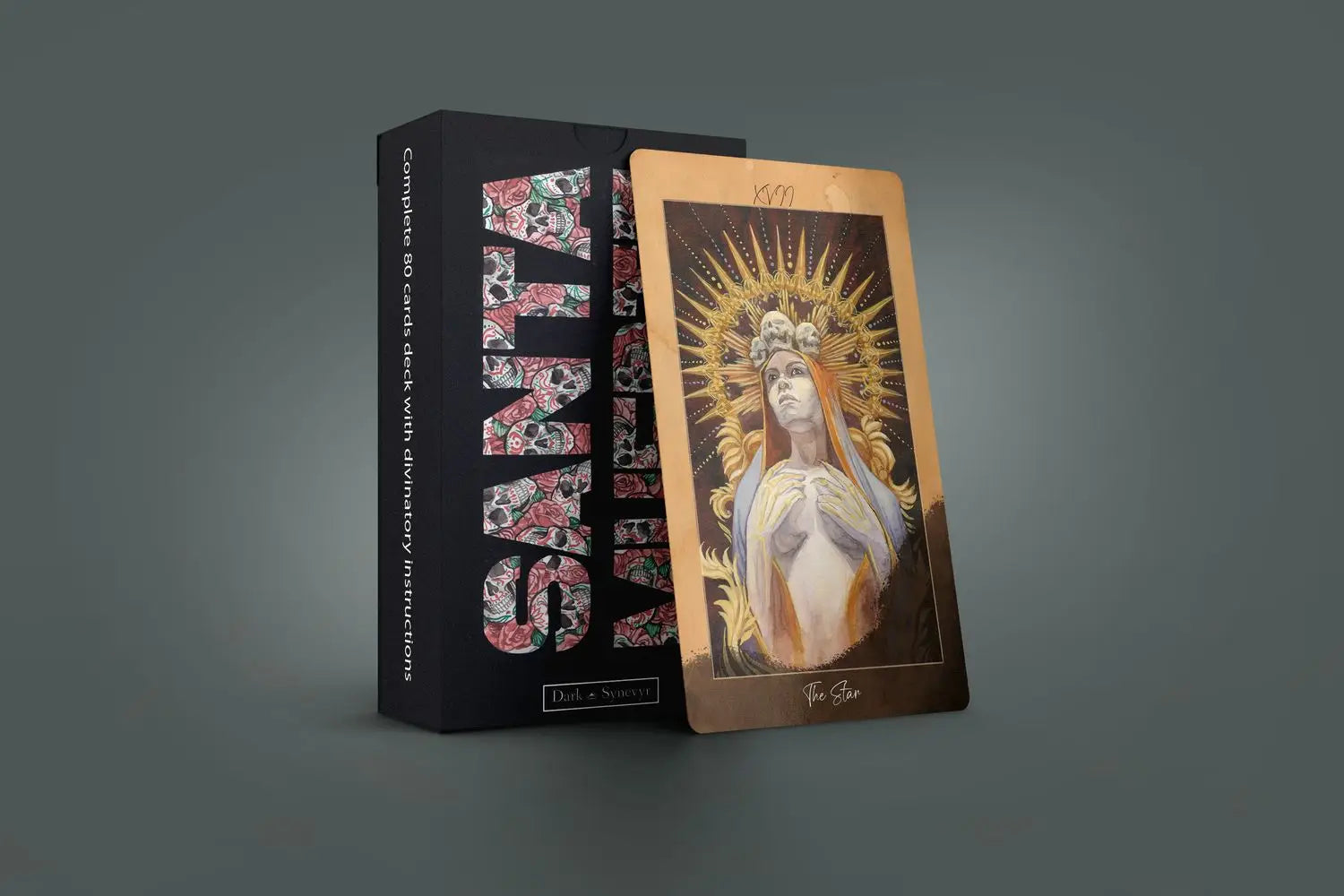 Santa Muerte Tarot Cards - 78 Card Deck with Guidebook for Divination, Spiritual Guidance & Fortune Telling | Perfect for Beginners, Wiccan Practitioners & Occult Enthusiasts