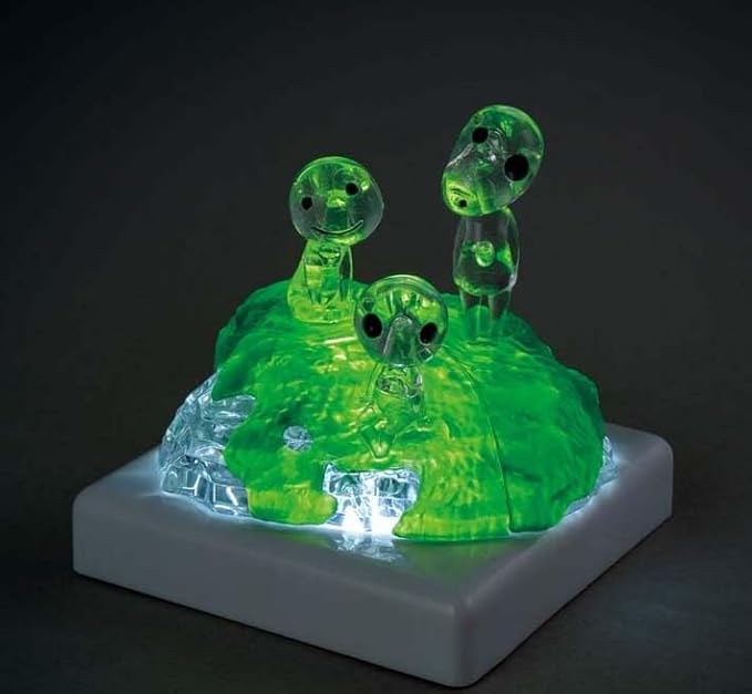 3D Kodama Crystal Puzzle - Ghibli's Princess Mononoke Inspired Brain Teaser for Adults & Kids | Perfect for Studio Ghibli Fans, Home Decor, and Stress Relief