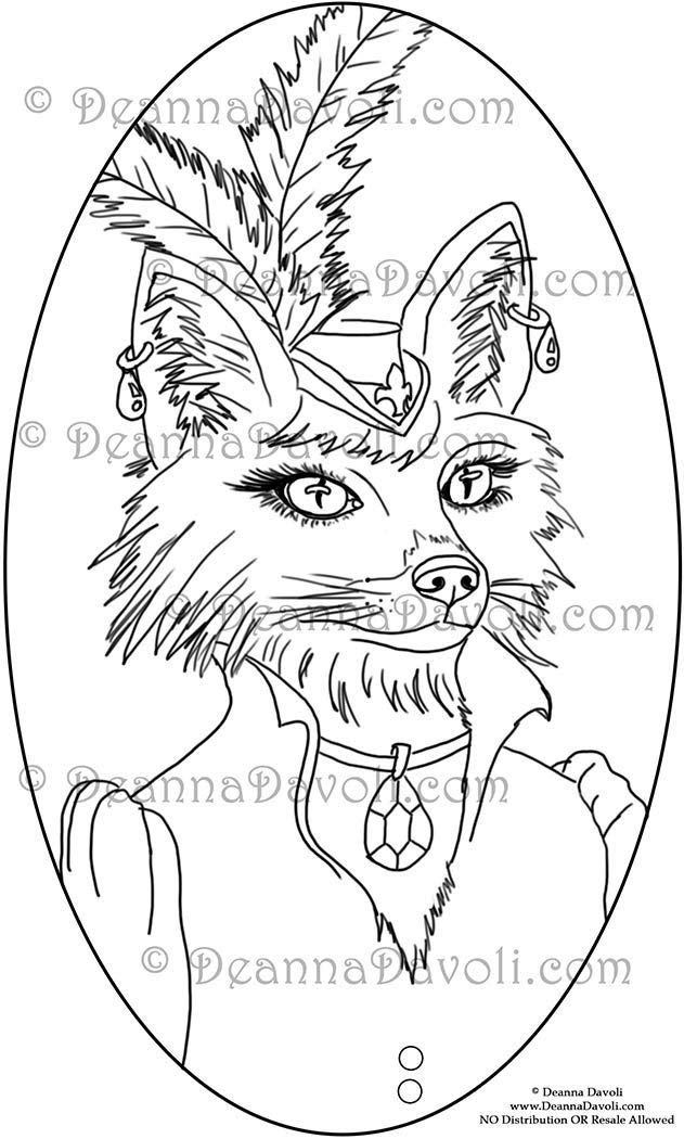 Fantasy Art Coloring Book for Adults - Mermaid, Animal & Alice in Wonderland Designs - 11 Printable Pages - Stress Relief & Relaxation Activity for Home, Office & Travel