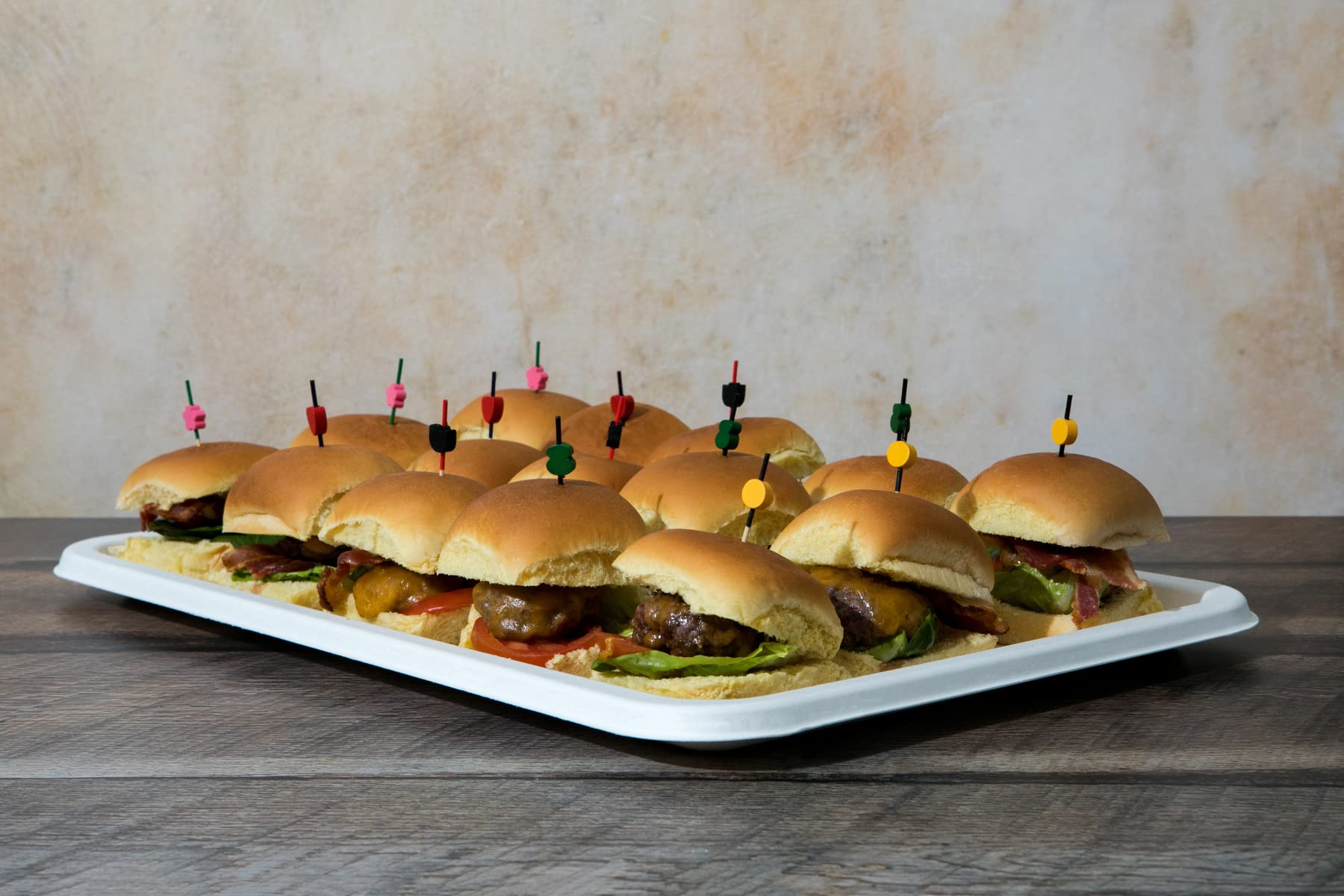 Eco-Friendly Bamboo Skewers 3.5 Inch - 2000 Pcs Biodegradable Appetizer Picks for Cocktails, BBQ, Party Snacks & Club Sandwiches | Compostable & Sustainable for Picnics, Catering & Home Entertaining