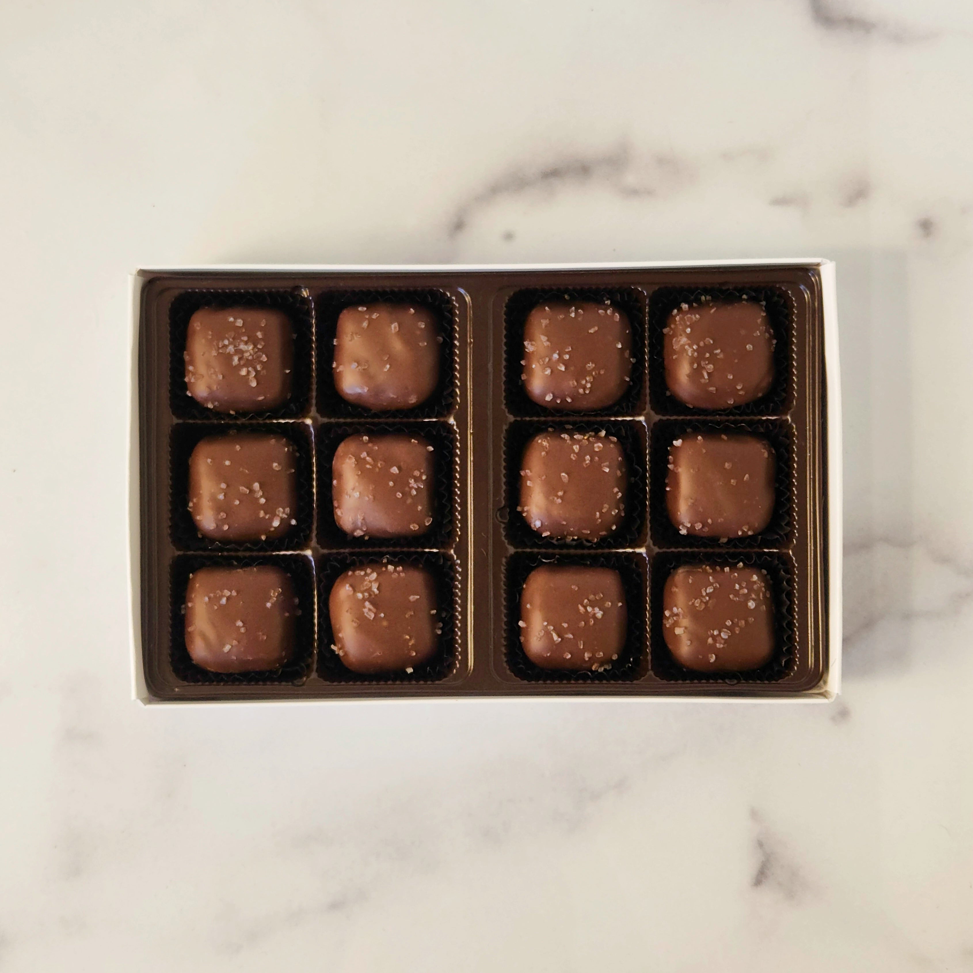 Delicious Sea Salt Caramel Candy Assortment - Gourmet Chocolate Treats for Gifts, Parties & Dessert Lovers