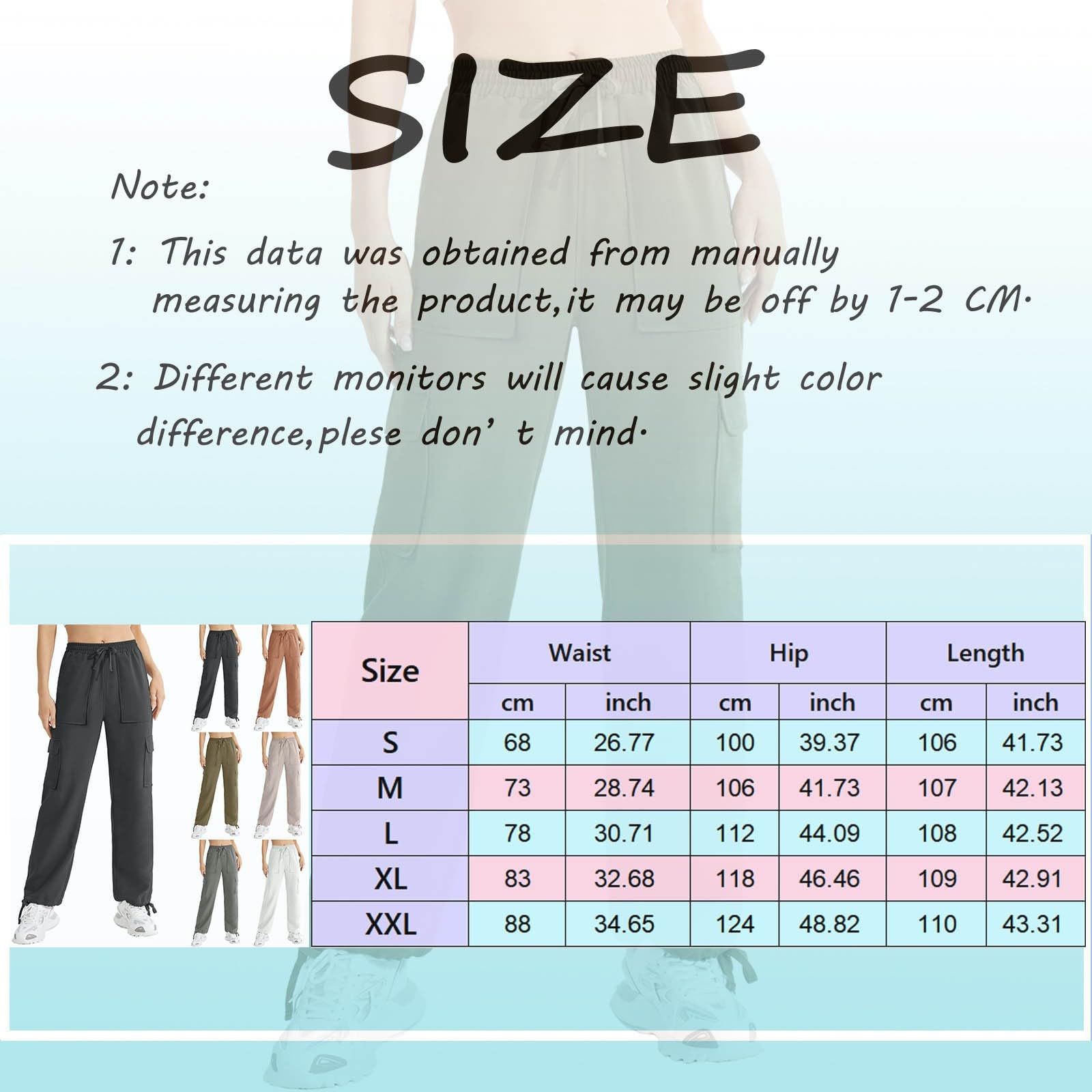 Women's Cargo Pants - High Waisted Straight Leg Business Casual Trousers | Lightweight Work Joggers for Streetwear, Hiking & Outdoor Activities | Office to Adventure Versatile Pants