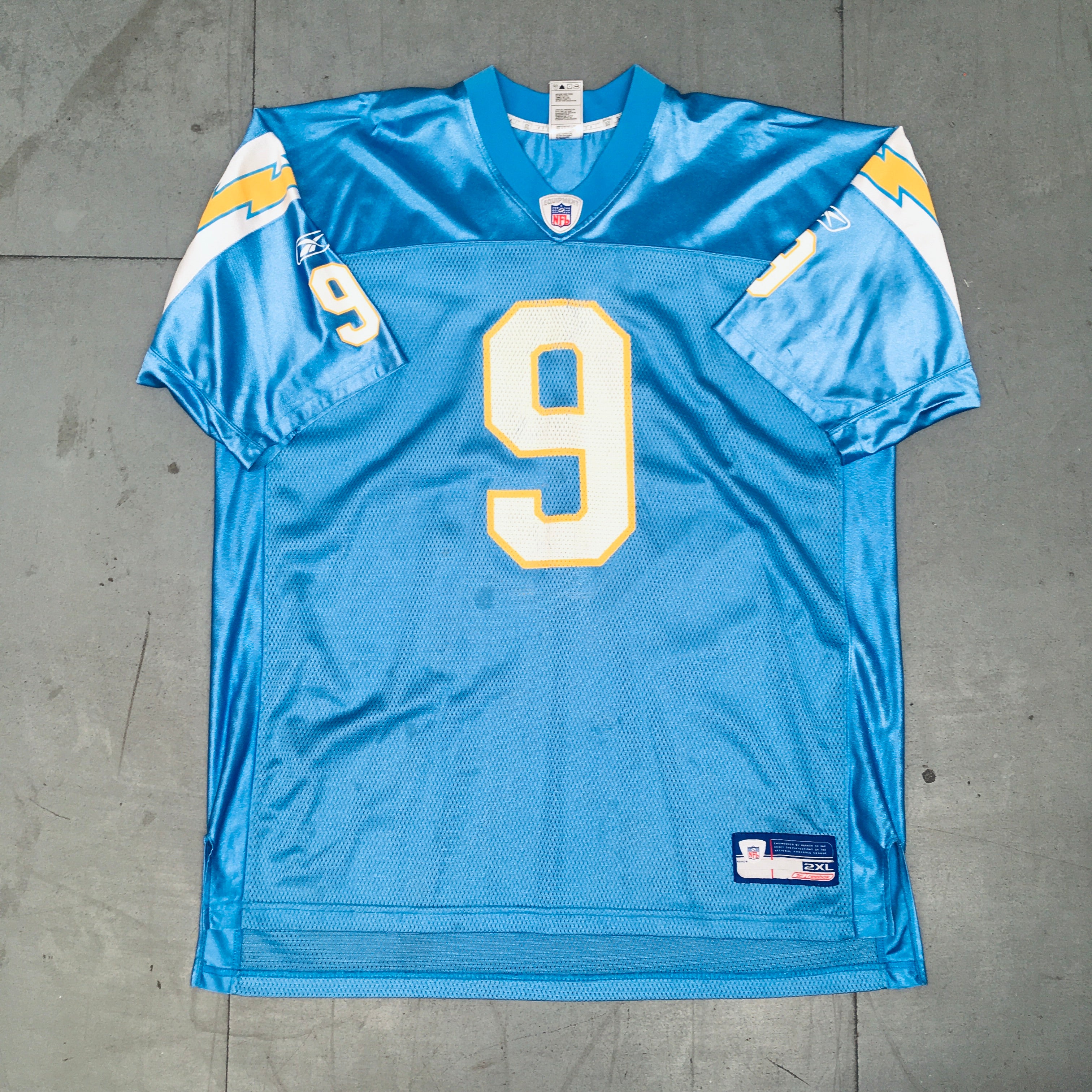 Drew Brees 2003/04 San Diego Chargers Jersey - XXL Size, Authentic NFL Football Jersey for Fans & Collectors - Perfect for Game Day, Tailgating, and Sports Memorabilia Display