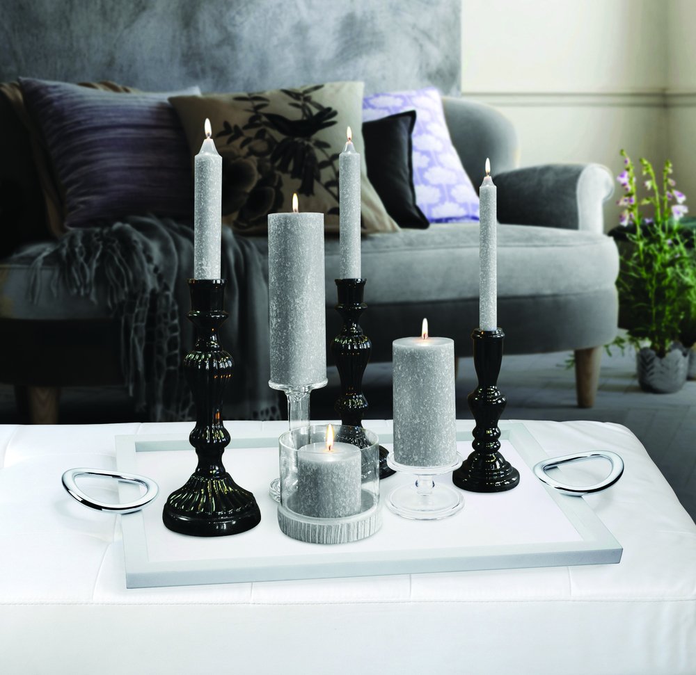 Root Candles Unscented Arista Timberline 12-Inch Dinner Candles, 12-Pack, Platinum - Perfect for Romantic Dinners, Wedding Centerpieces & Holiday Decorations