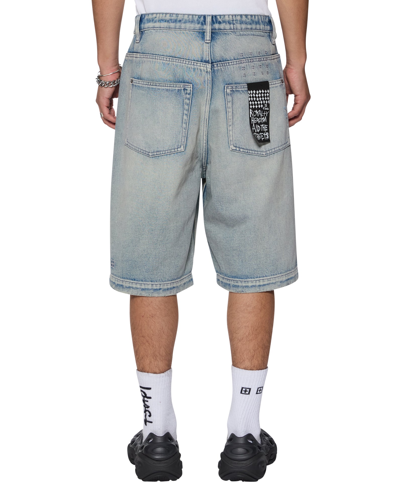 MAXX Punk Blue Shorts - Edgy Denim Cutoffs for Women | Perfect for Concerts, Festivals & Street Style