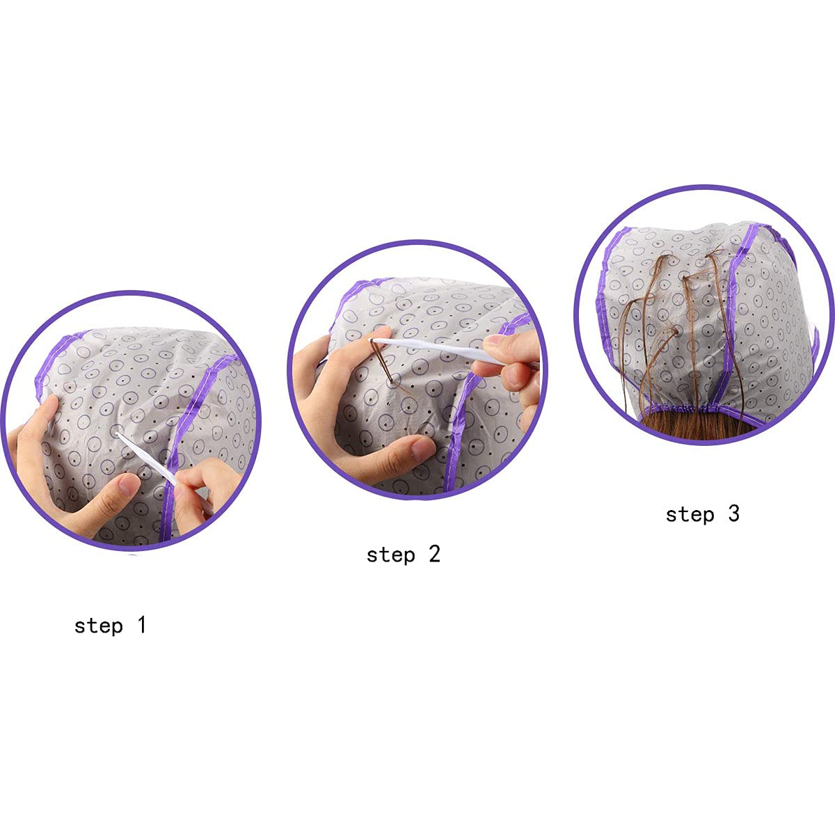 30Pcs Professional Plastic Hair Highlighting Needles & Crochet Hooks for Hair Coloring - Salon Quality Hairdressing Tools (White) - Perfect for Balayage, Highlights & DIY Hair Dyeing at Home or Salon