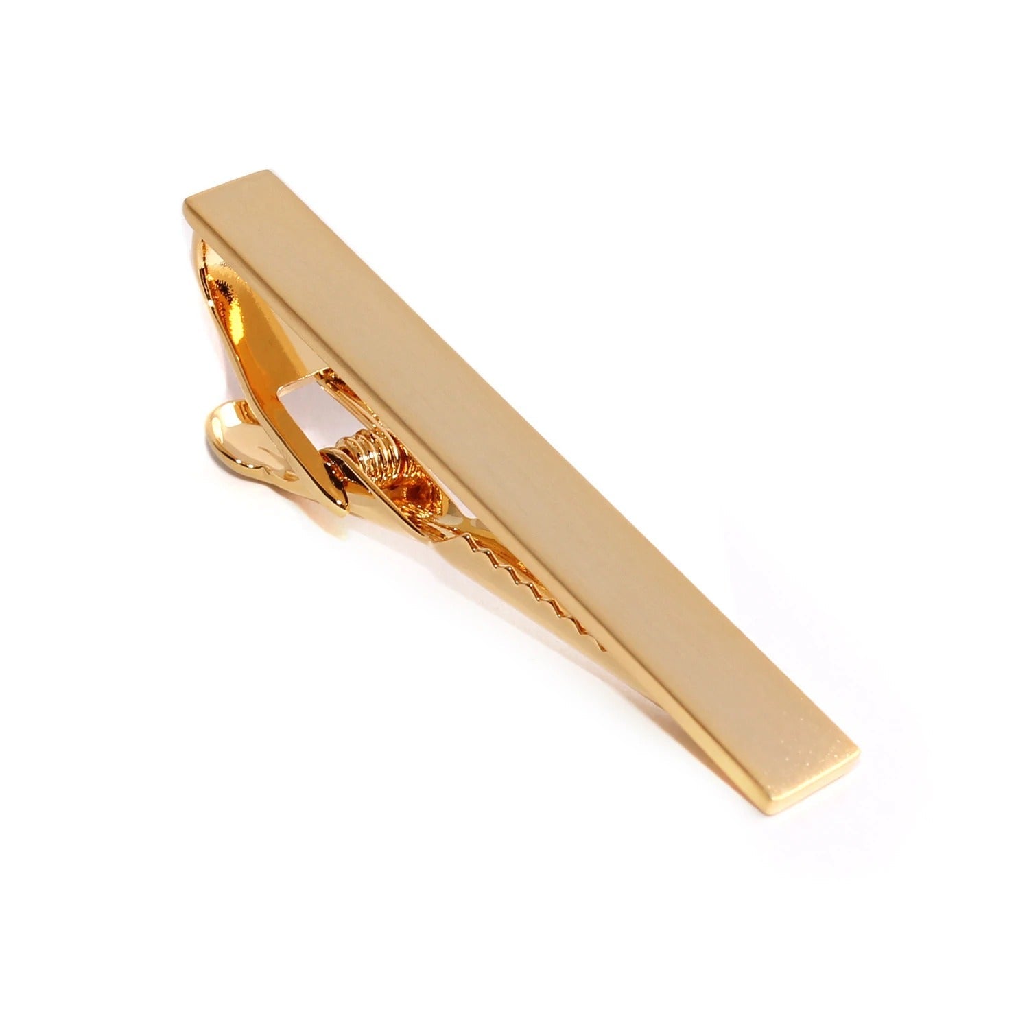 Elegant Brushed Gold Plated Tie Clip for Men - Classic Formal Accessory for Weddings, Business Meetings & Special Occasions