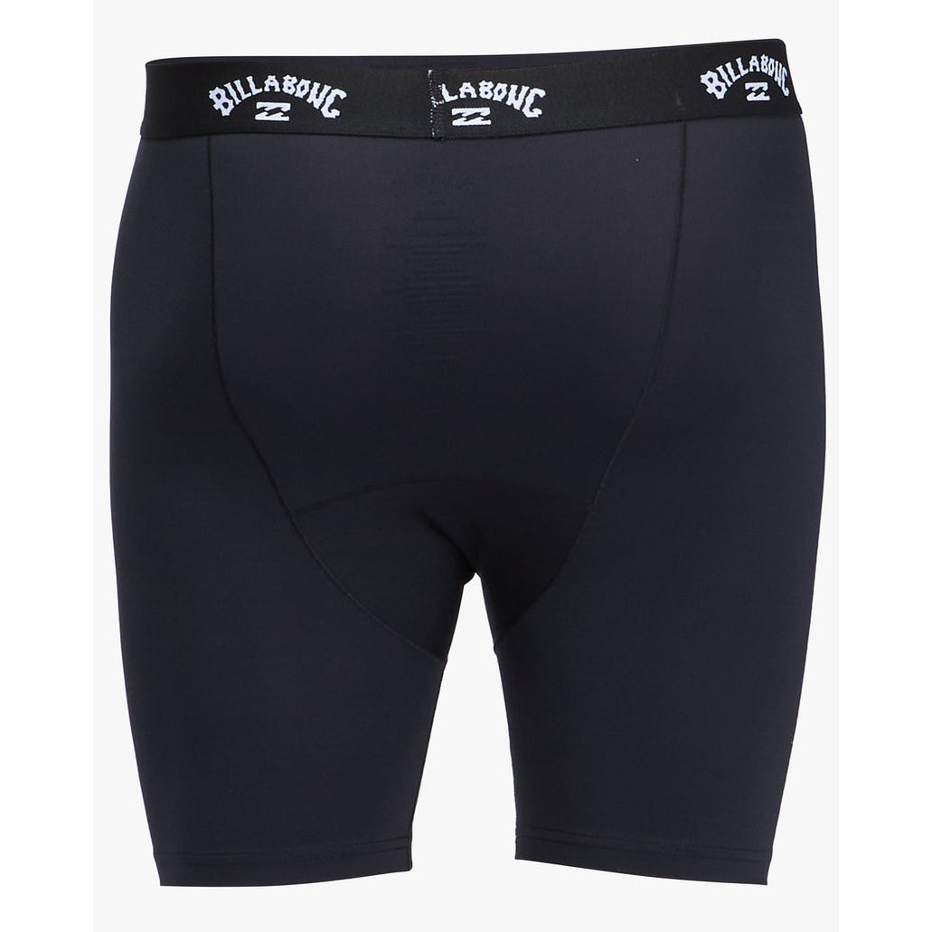 **Billabong Men's All Day Compression Surf Shorts - Black Rash Guard for Surfing, Swimming & Outdoor Activities**