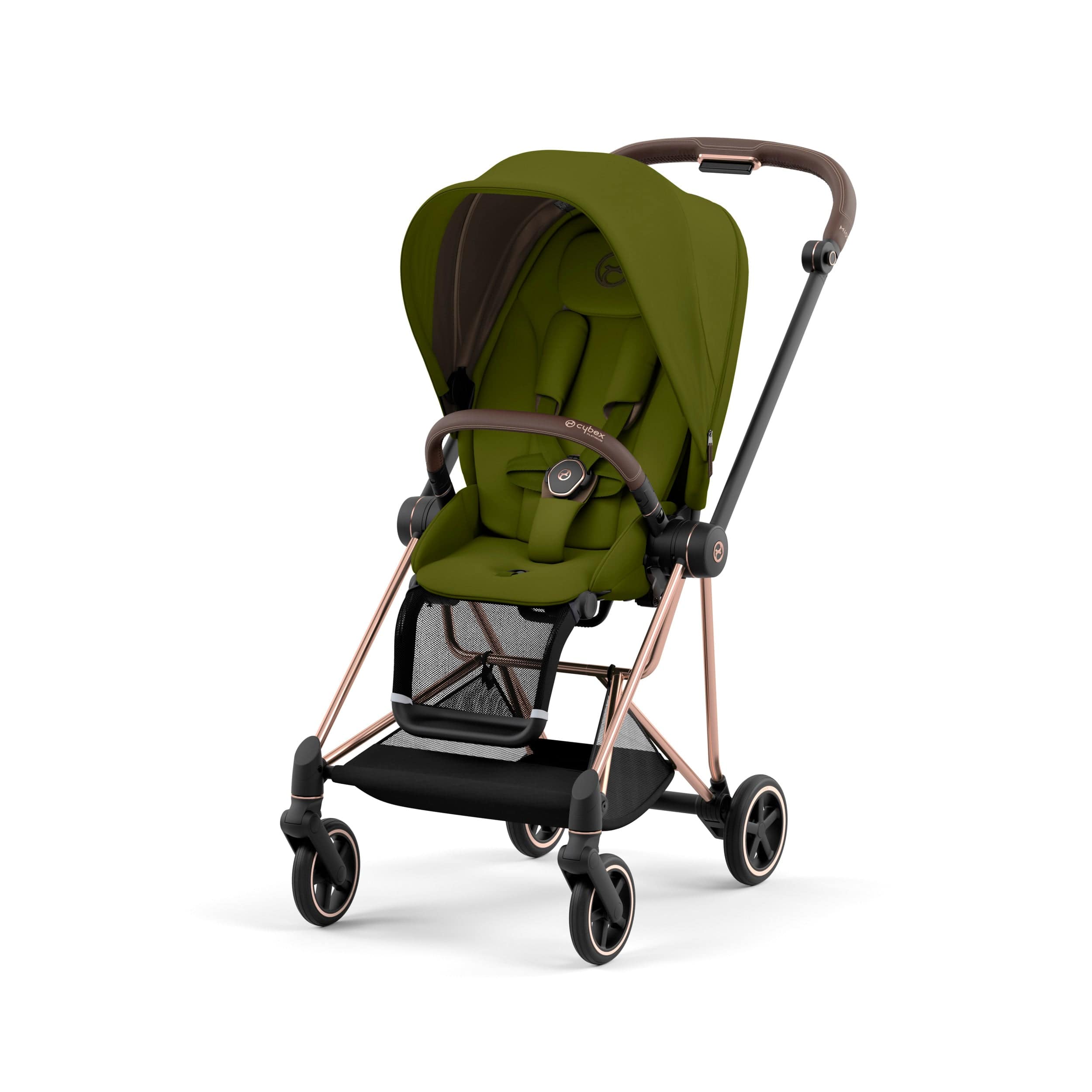 Cybex Mios 3 Complete Stroller - Rose Gold & Brown Luxury Baby Stroller with Reversible Seat | Perfect for Urban Travel, Shopping & Family Outings