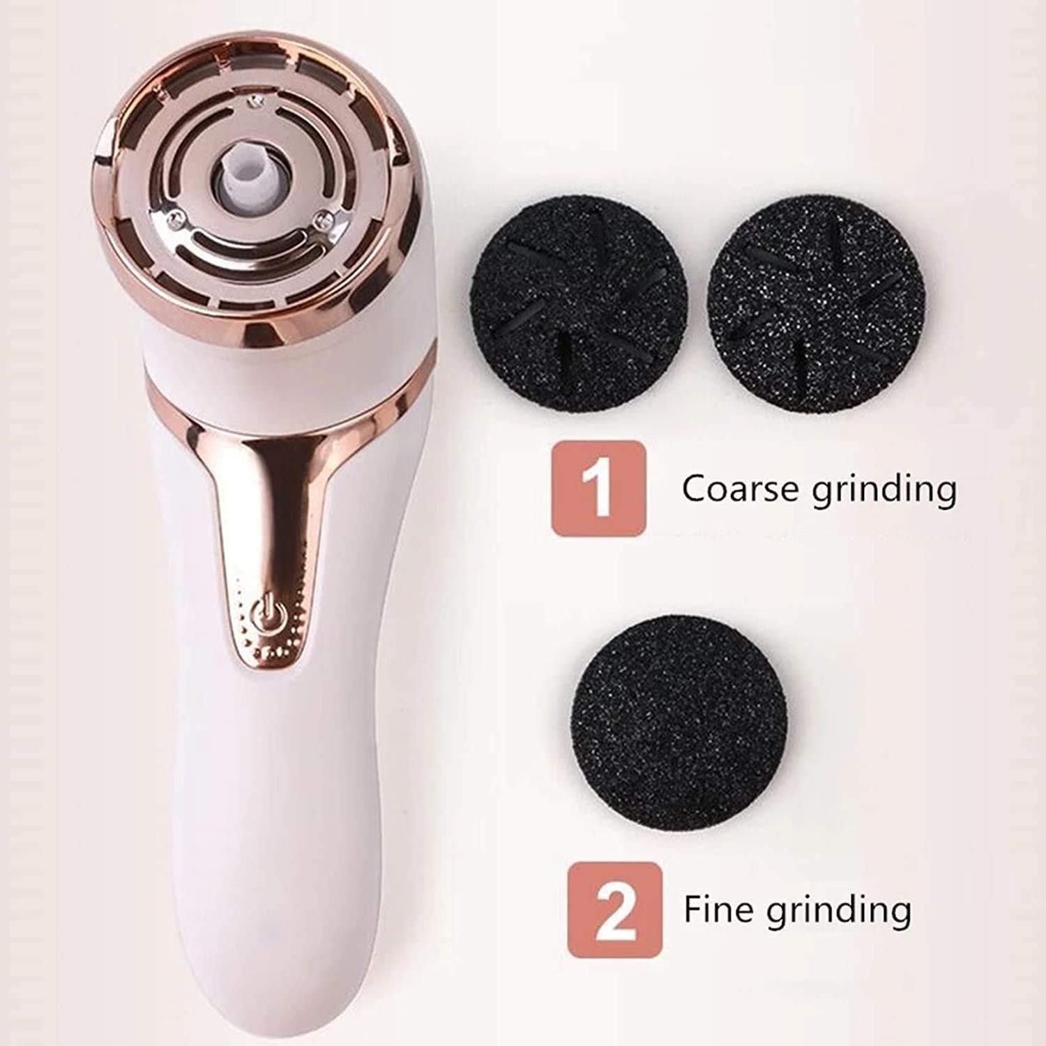 Electric Callus Remover Kit - Rechargeable Pedicure Tool with 3 Grinding Heads, Portable & Waterproof Foot File for Dead Skin, Hard Cracked & Dry Feet Care | Perfect for Home Pedicures & Professional Salon Use