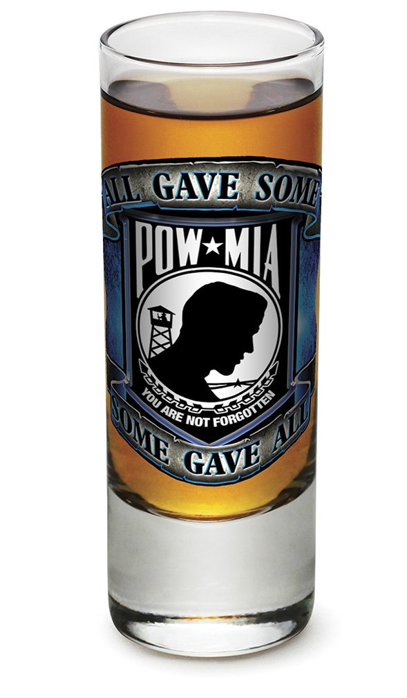 Patriotic Shot Glasses Set of 36 (2 Oz) - American Soldier & POW Themed Veterans Gifts for Men & Women - Perfect for Military Parties, Patriotic Events & Home Bar Decor
