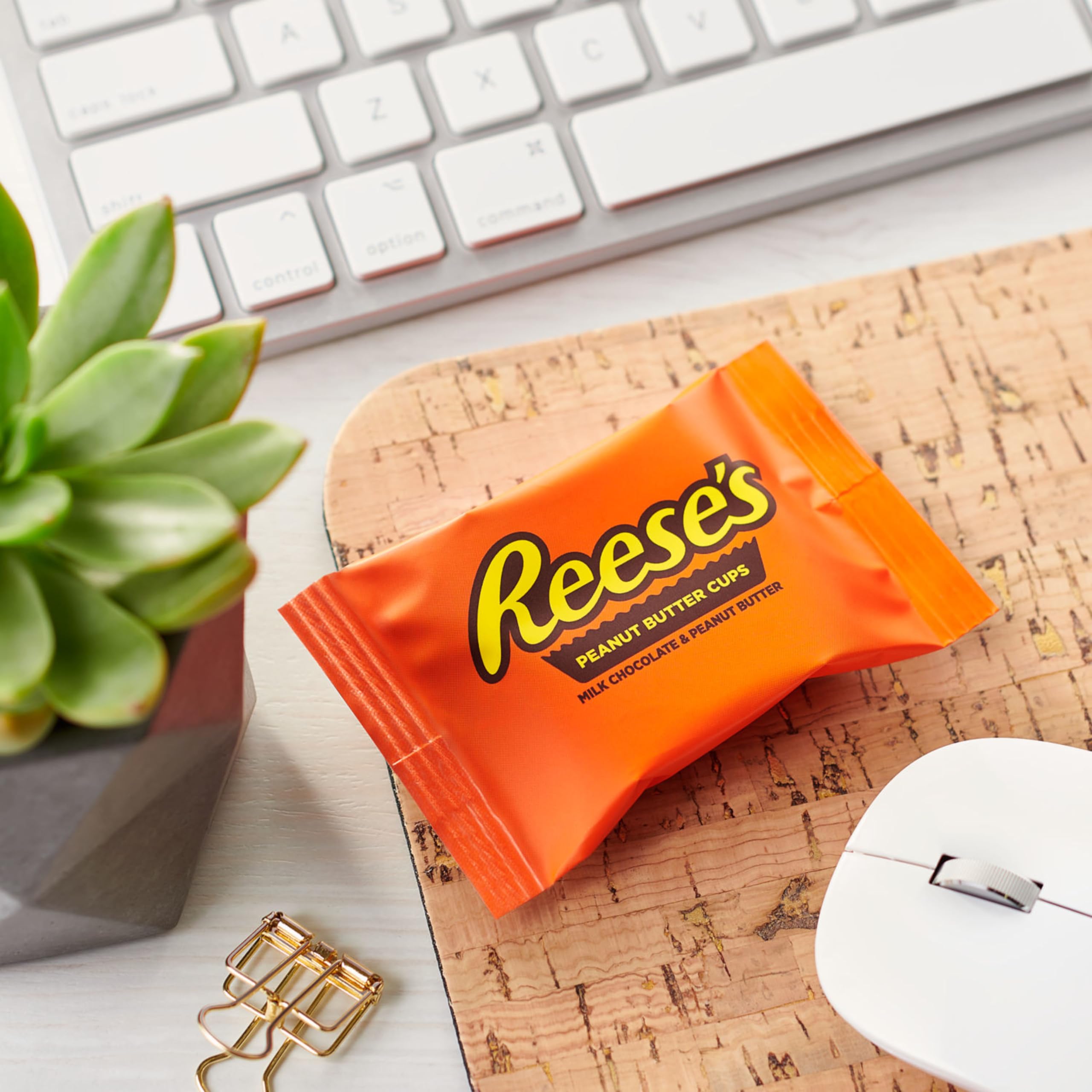 Reese's Milk Chocolate Peanut Butter Cups - 13.75 oz (25 Pieces) Candy Pantry Pack - Perfect for Halloween Treats, Party Favors & Office Snacks