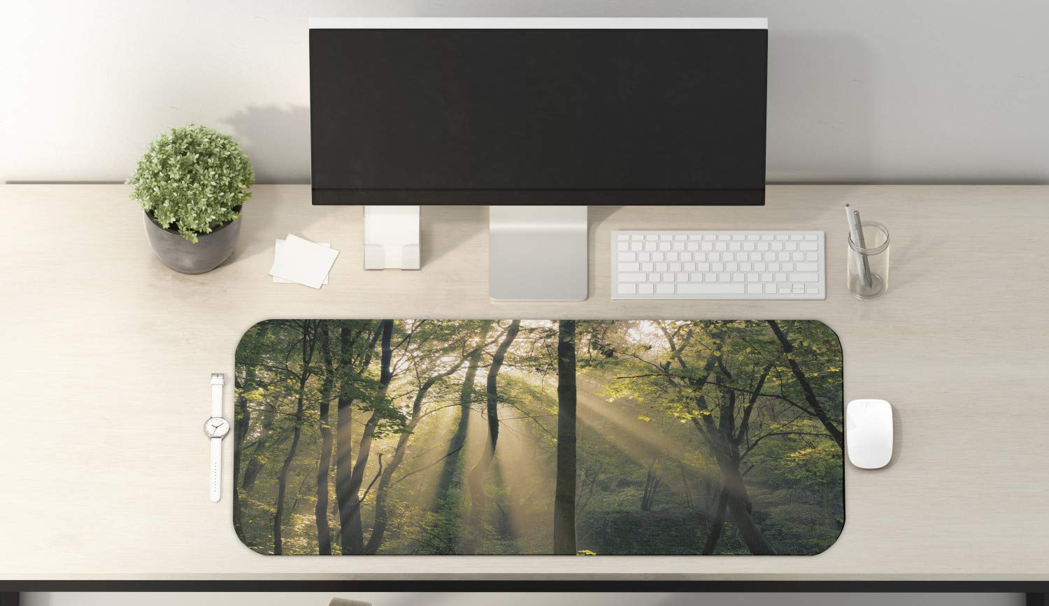 Ambesonne Forest Computer Mouse Pad - Large 31