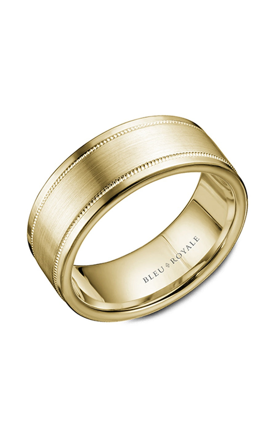 Bleu Royale Men's Wedding Band RYL 038Y85 - 14K Yellow Gold Classic Ring for Grooms & Husbands | Perfect for Weddings, Anniversaries & Special Occasions