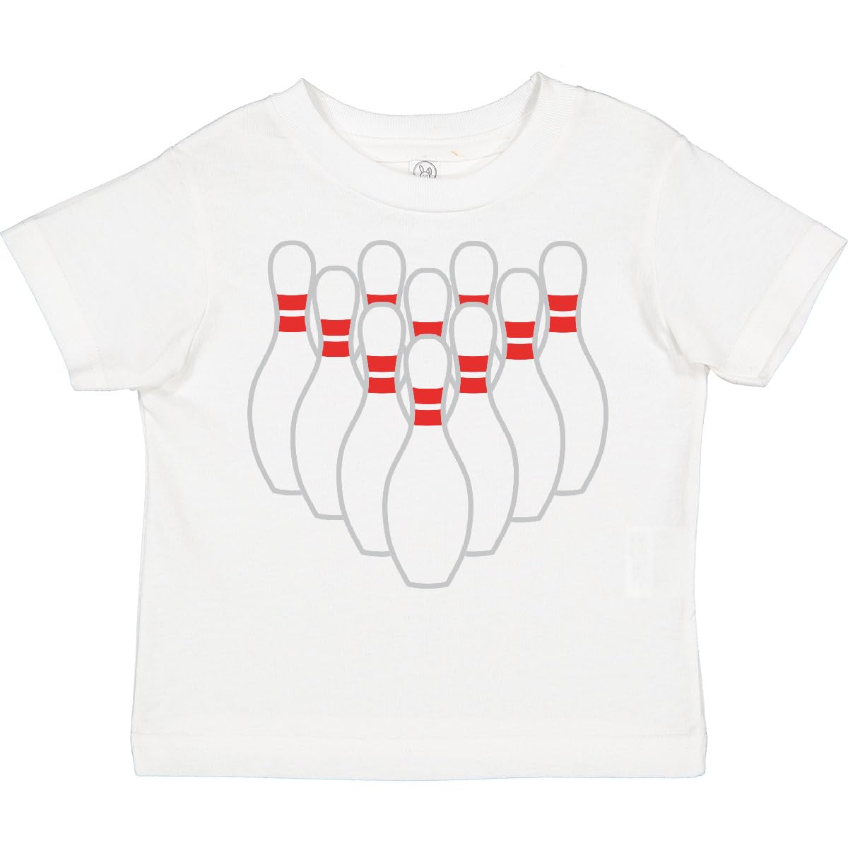 Inktastic 10 Pins for Bowling Toddler T-Shirt - Cute Bowling Themed Cotton Tee for Kids - Perfect for Bowling Parties, Sports Events & Casual Wear