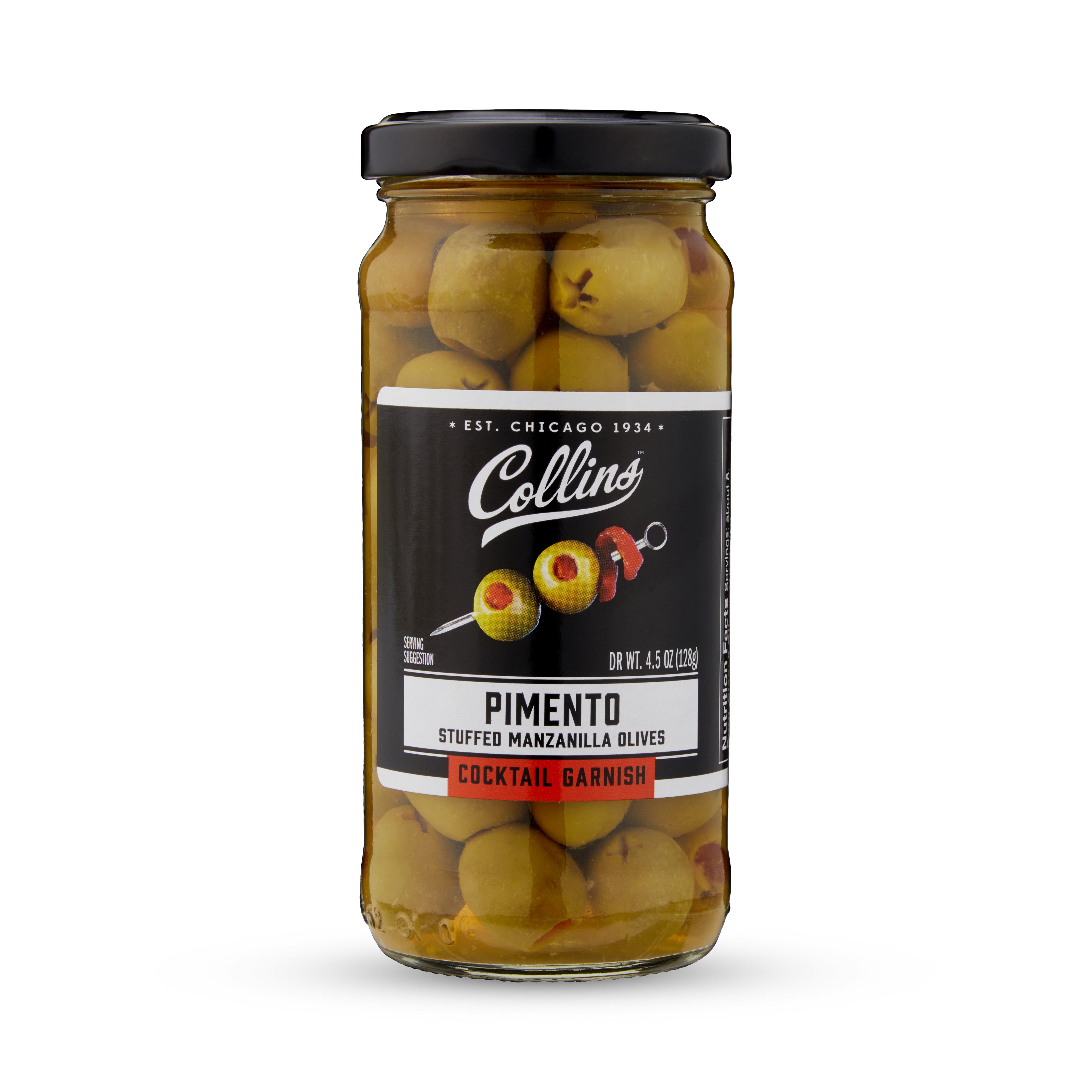 Premium Manzanilla Martini Pimento Stuffed Olives 5 oz (141g) - Spanish Green Olives for Cocktails, Charcuterie Boards & Gourmet Cooking