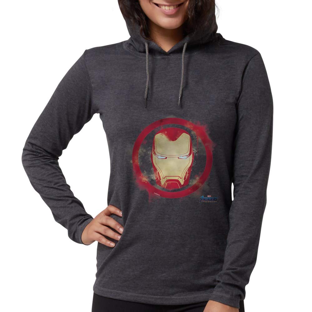 Iron Man Head Women's Hooded Sweatshirt - Marvel Superhero Graphic Pullover for Casual Wear & Fan Gifts