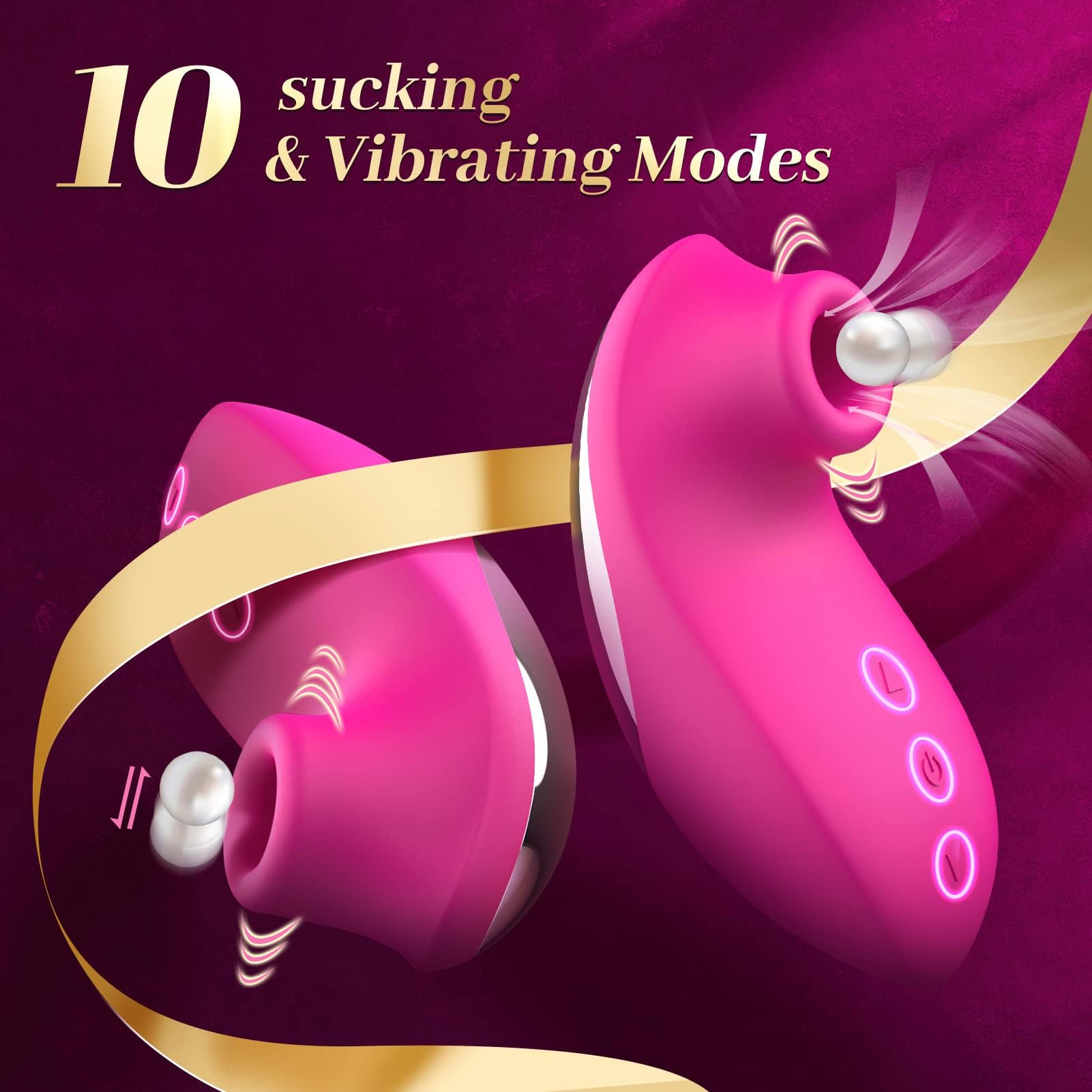 Premium 2-in1 G Spot & Clitoral Vibrator for Women - 10 Speed Rechargeable Adult Sex Toy with Licking Tongue Stimulator, Couples Massager for Enhanced Intimacy | Perfect for Solo Play & Romantic Nights