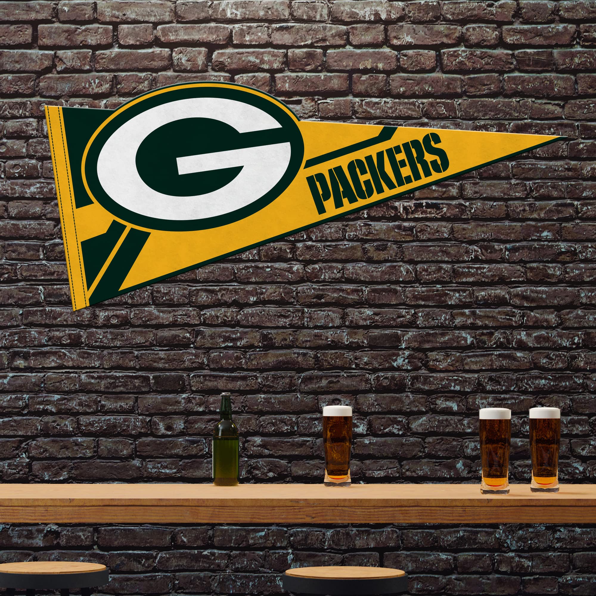 Rico Industries NCAA Baylor Bears Soft Felt Pennant - Easy to Hang Wall Decor for Game Room, Man Cave, Bedroom - Perfect for College Sports Fans & Home Decorating