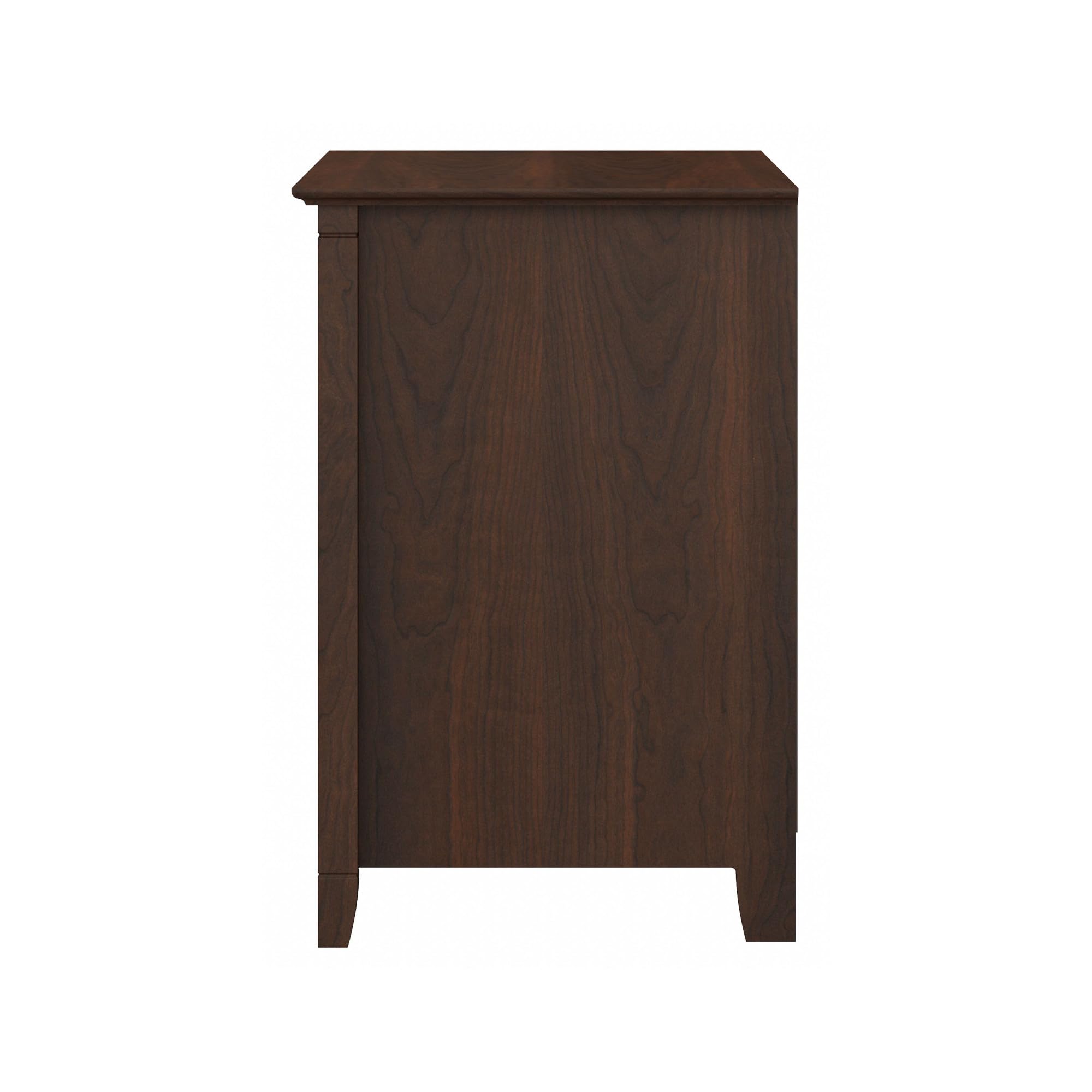 Bush Furniture Key West 2-Drawer Lateral File Cabinet in Bing Cherry Finish - Home Office Storage Solution for Files, Documents & Office Supplies