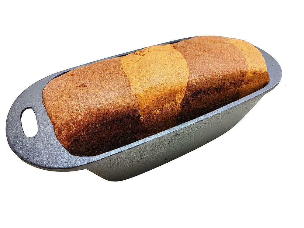 HAWOK 2-Pack Cast Iron Bread Maker Loaf Pan - Perfect for Homemade Sourdough, Artisan Bread & Baking Enthusiasts