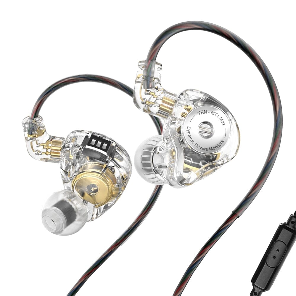 TRN MT1 MAX 10mm Dual Magnet Dynamic Driver HiFi Earphones - Perfect for Audiophiles, Gaming & Music Listening