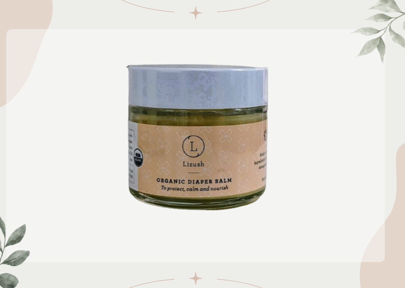 Organic Diaper Balm for Babies - Soothing, Protective & Nourishing Skin Care | Perfect for Diaper Rash Prevention & Sensitive Skin Relief