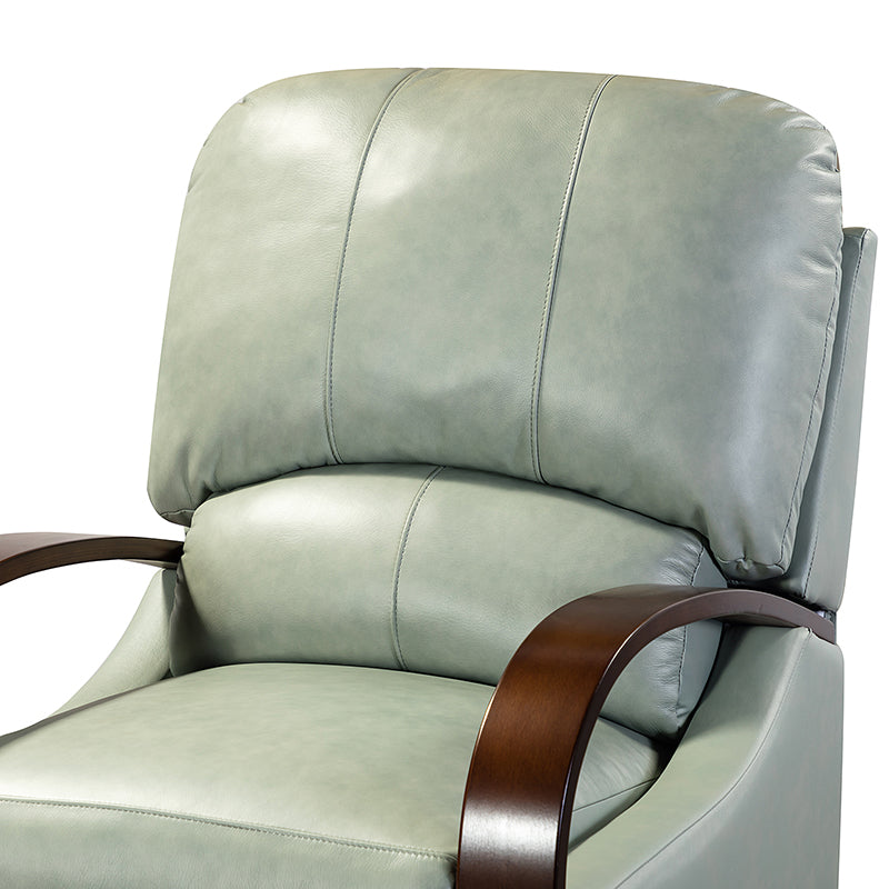 Melissa Genuine Leather Manual Recliner Chair - Handcrafted Full Grain Leather Living Room Recliner with Smooth Manual Mechanism, Perfect for Home Theater, Gaming, and Relaxation