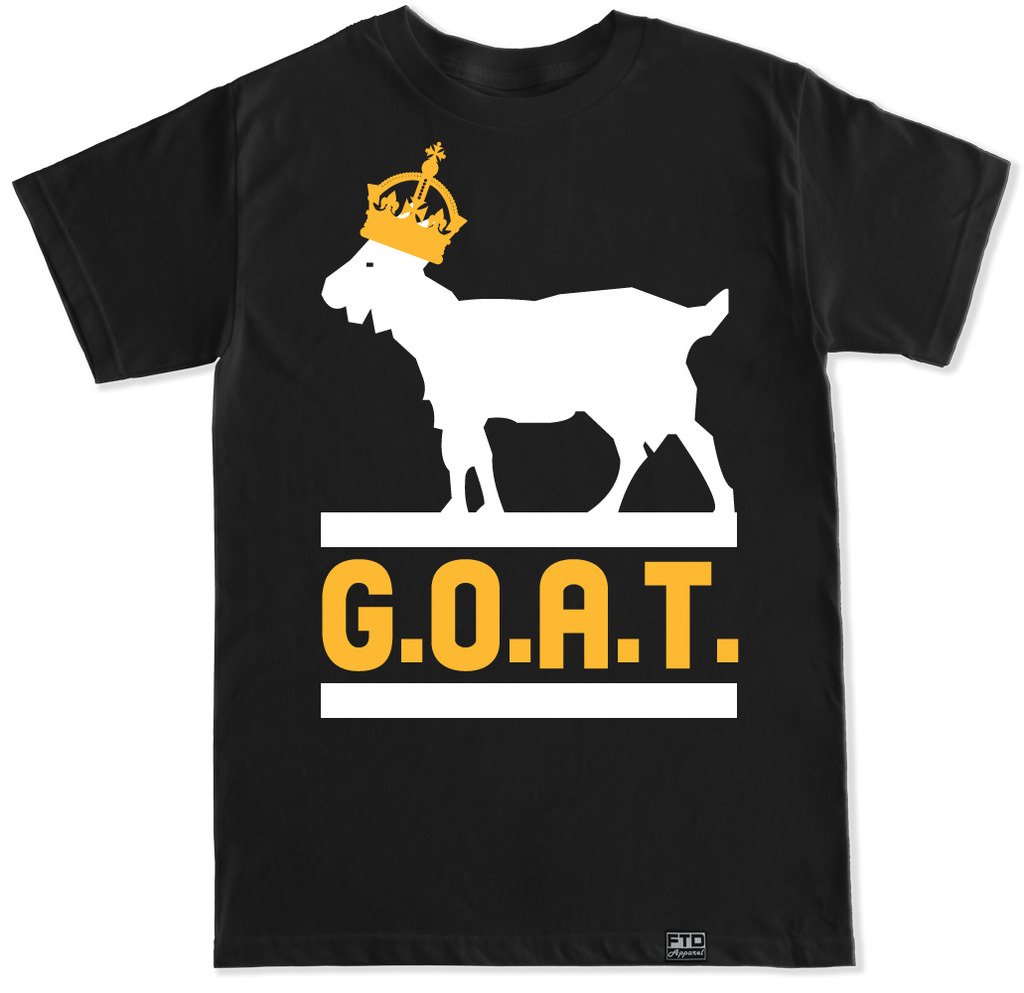 FTD Apparel Men's GOAT T-Shirt - Soft Cotton Graphic Tee for Casual Wear, Gym & Street Style | Perfect Gift for Athletes & Sports Fans