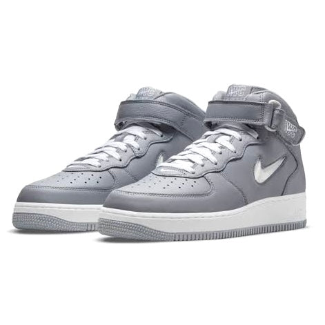 Nike Air Force 1 Mid Jewel QS NYC Cool Grey Sneakers - Men's Basketball Shoes for Streetwear & Urban Fashion