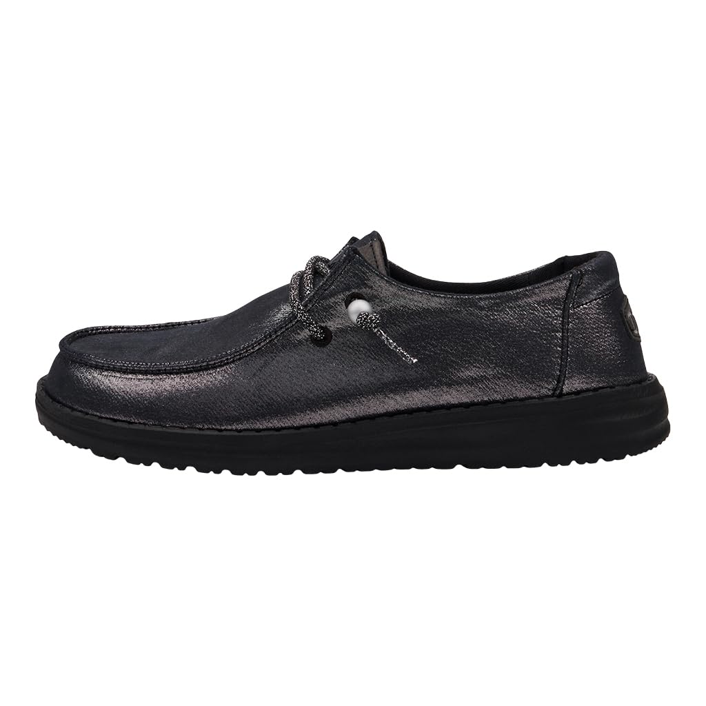 Hey Dude Women's Wendy Glitter Shoes - Comfortable & Stylish Casual Sneakers for Everyday Wear - Perfect for Walking, Shopping & Light Activities