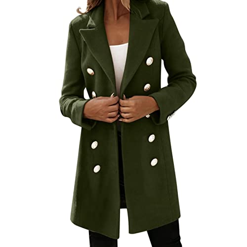 Women's Elegant Slim Fit Long Snow Coat - Artificial Wool Blend Winter Outerwear for Cold Weather - Perfect for Russian Style Fashion & Outdoor Activities