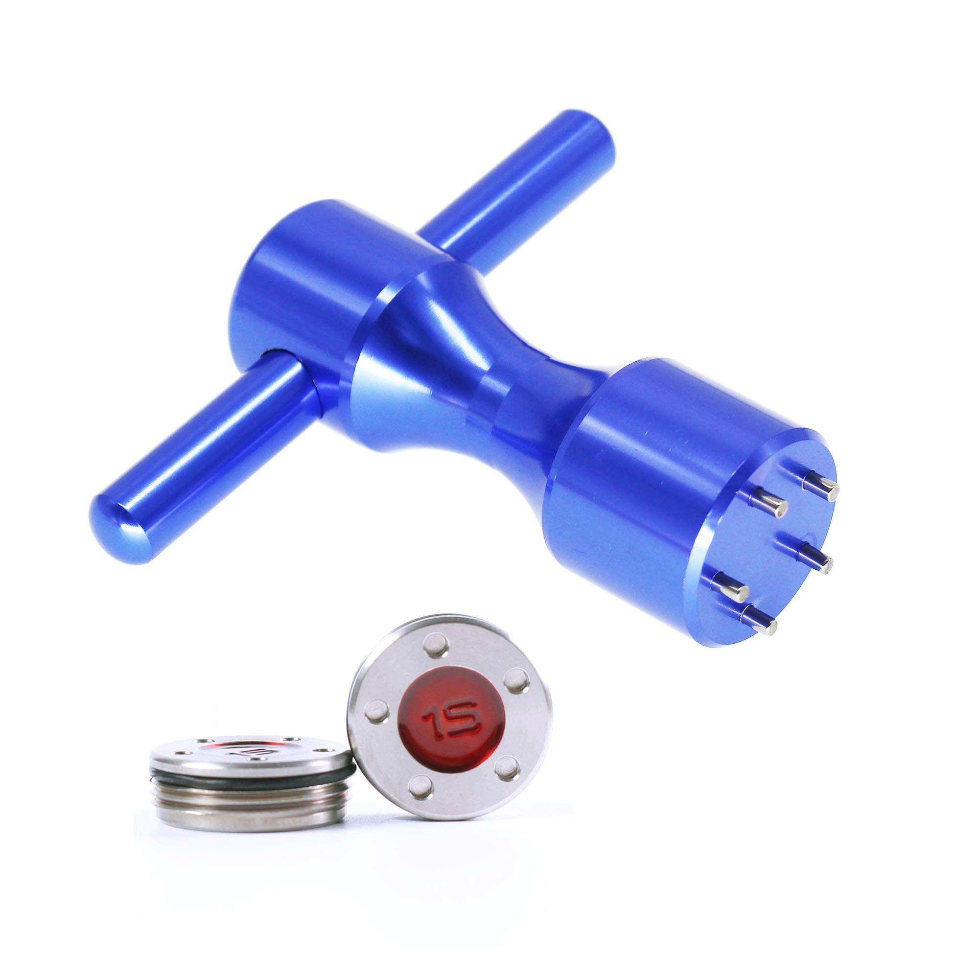 HISTAR 2-Piece Golf Club Weight Kit - Custom Red Weights & Blue Wrench for Titleist Scotty Cameron Putters | Perfect for Golf Club Customization & Performance Enhancement