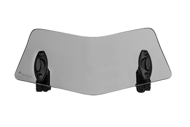 Touratech Evo Windscreen Spoiler for Motorcycles - Universal Wind Deflector for Adventure & Touring Bikes - Reduce Wind Noise & Fatigue on Long Rides