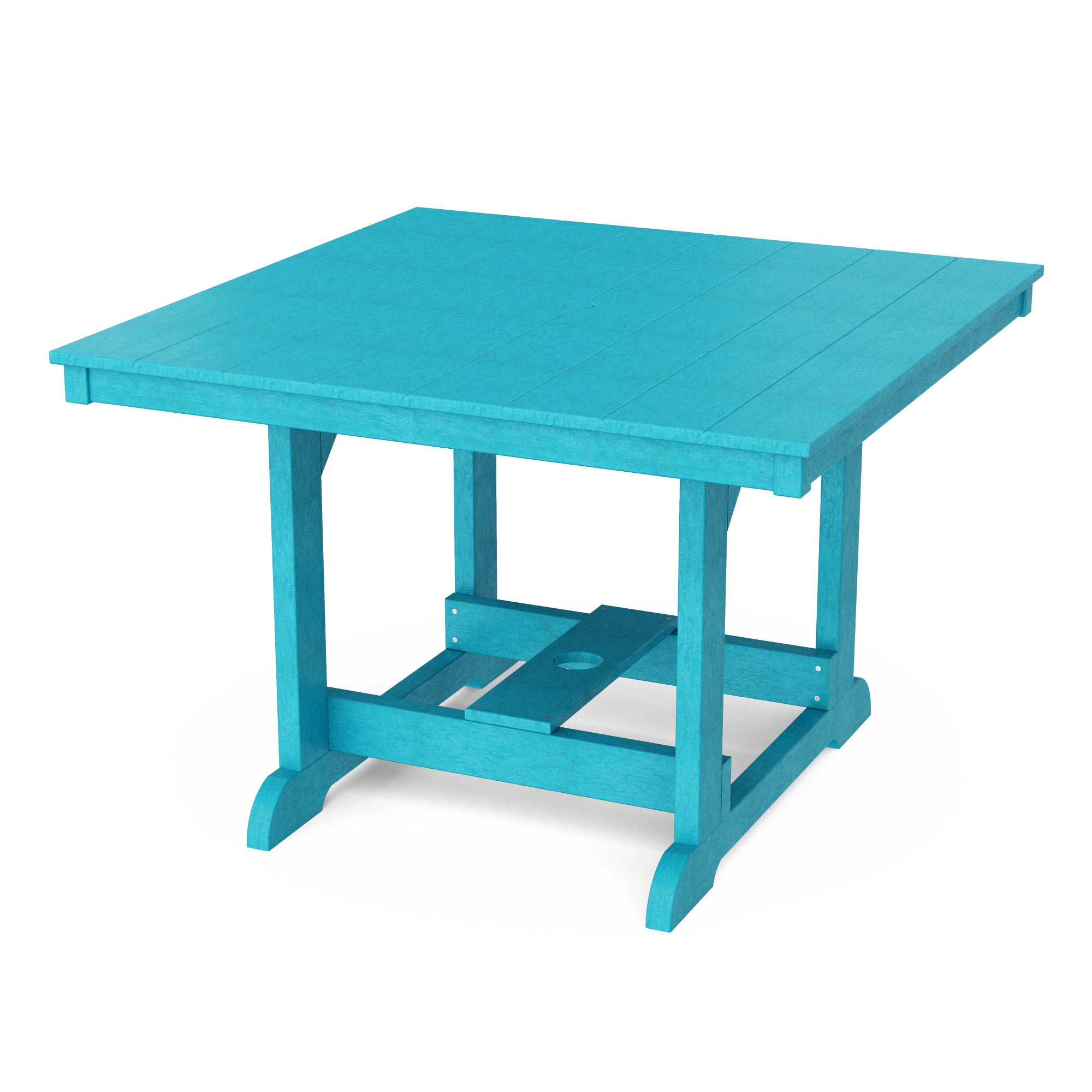 Heritage 44x44 Inch Square Dining Table - Solid Wood Farmhouse Style Kitchen Table for Family Meals & Entertaining