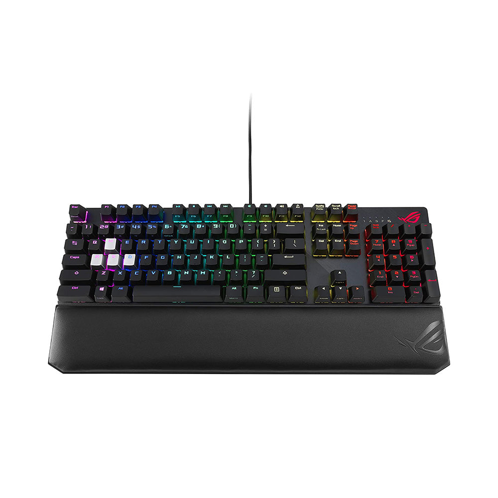 ASUS ROG Strix Scope Deluxe RGB Mechanical Gaming Keyboard with Cherry MX Brown Switches - Perfect for PC Gaming, Esports & Typing