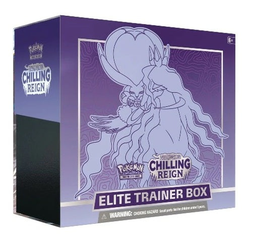 Pokemon TCG Sword & Shield Chilling Reign Elite Trainer Box - Collectible Trading Card Game Set for Battles & Deck Building - Perfect for Pokemon Fans & TCG Players