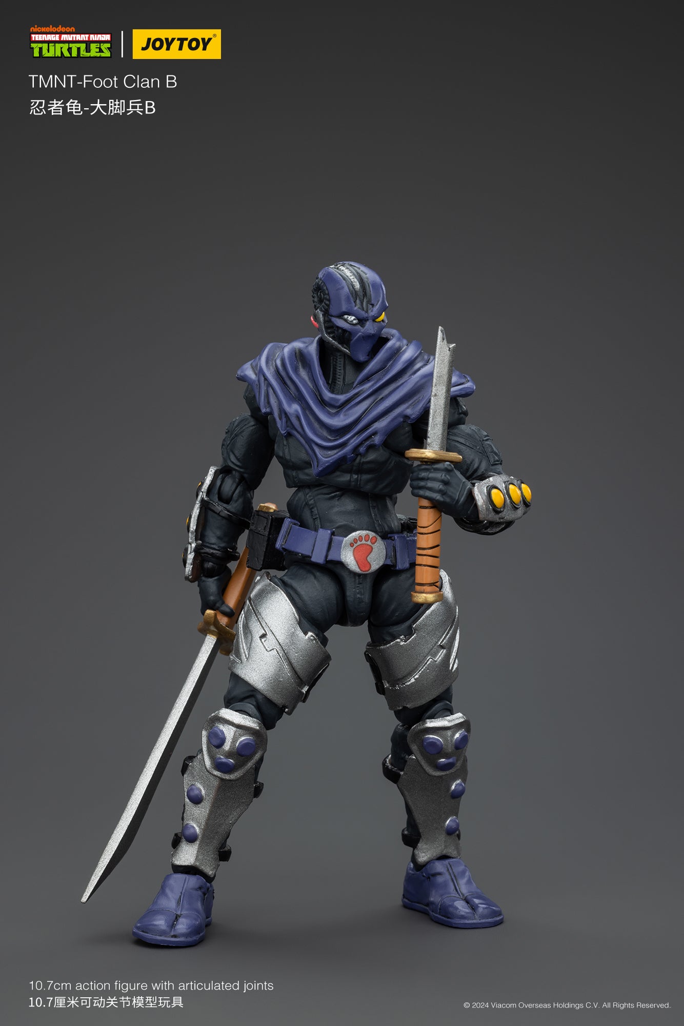 1/18 JOYTOY TMNT Shredder Foot Clan Action Figure - Collectible Ninja Turtle Villain Toy for Display & Play - Perfect for TMNT Fans, Collectors & Gift Giving