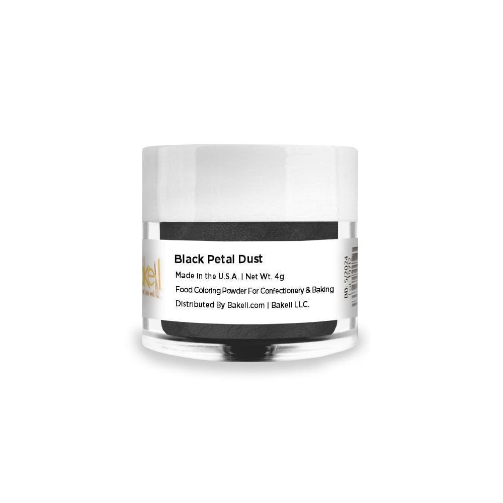 Black Petal Dust - 4 Gram Jar for Cake Decorating, Sugar Flowers & Edible Art - Perfect for Bakers & DIY Wedding Cakes