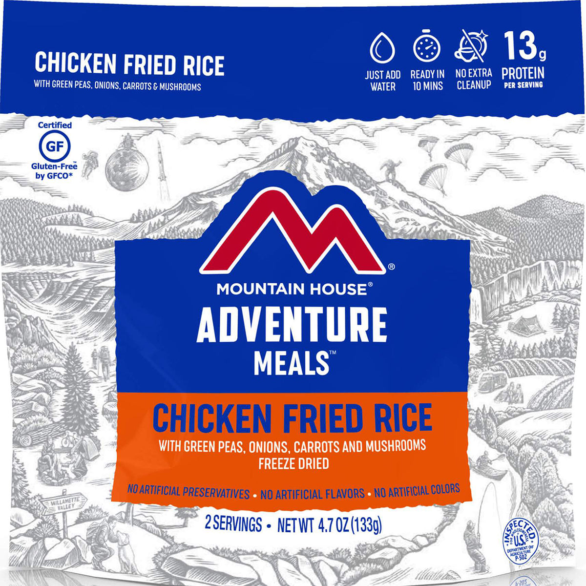 Delicious Chicken Fried Rice - Ready to Eat Meal (2 Servings) | Quick & Easy Lunch/Dinner | Perfect for Busy Weekdays, Office Meals & Family Dinners