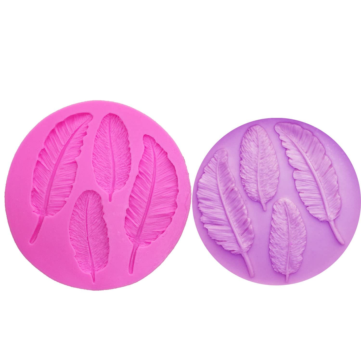 3D Birds Feather Silicone Mold - 100% Food-Grade, Non-Stick DIY Baking Mold for Cake, Chocolate, Candy, Fondant, Pudding & Cupcake Decoration | Perfect for Home Baking, Polymer Clay Crafts & Handmade Desserts