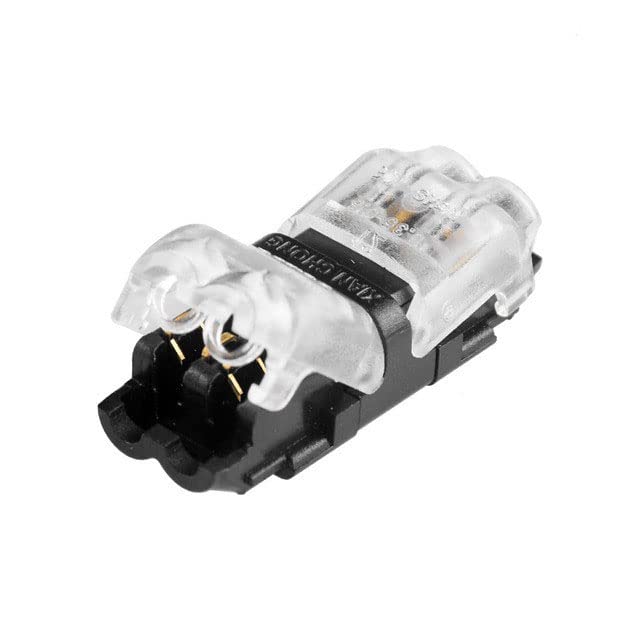 50 Pack NUZAMAS Quick Splice Wire Connectors - 2 Way 2 Pin Low Voltage T-Tap Terminals for Automotive, Marine & Home Electrical Wiring - Secure & Easy Installation for DIY Projects