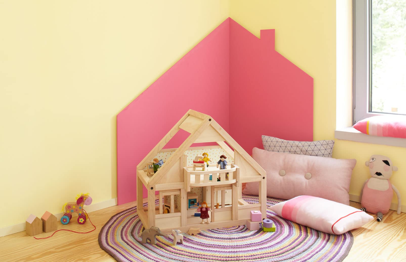 Farbenfreude Premium Wall Paint for Kids' Bedrooms - 2.5 Liters, Non-Toxic & Washable - Perfect for Nursery, Playroom & Creative Spaces