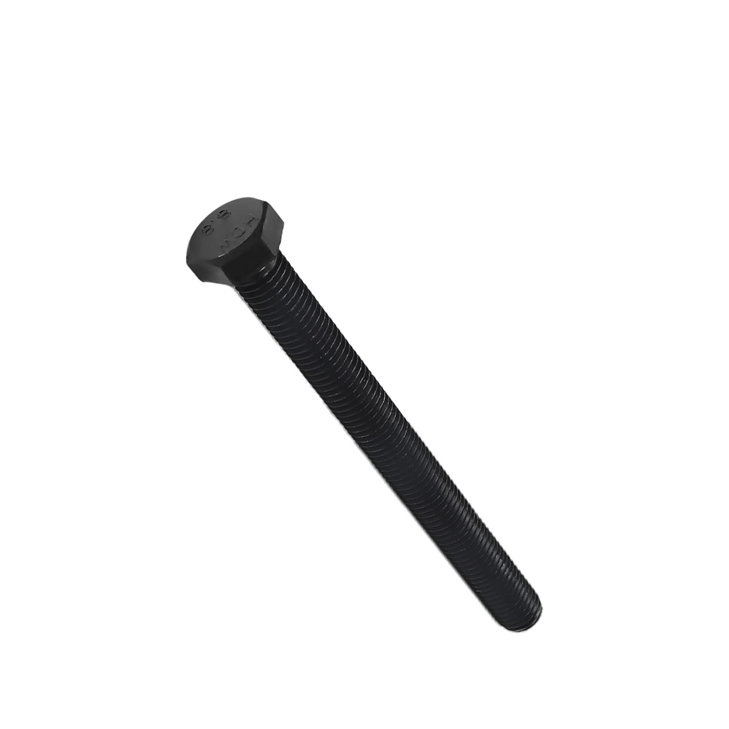Hex Head Screws M14x150mm Carbon Steel Fully Threaded Black Fastener - 2PCS for Furniture Assembly, Machinery Repair & DIY Projects