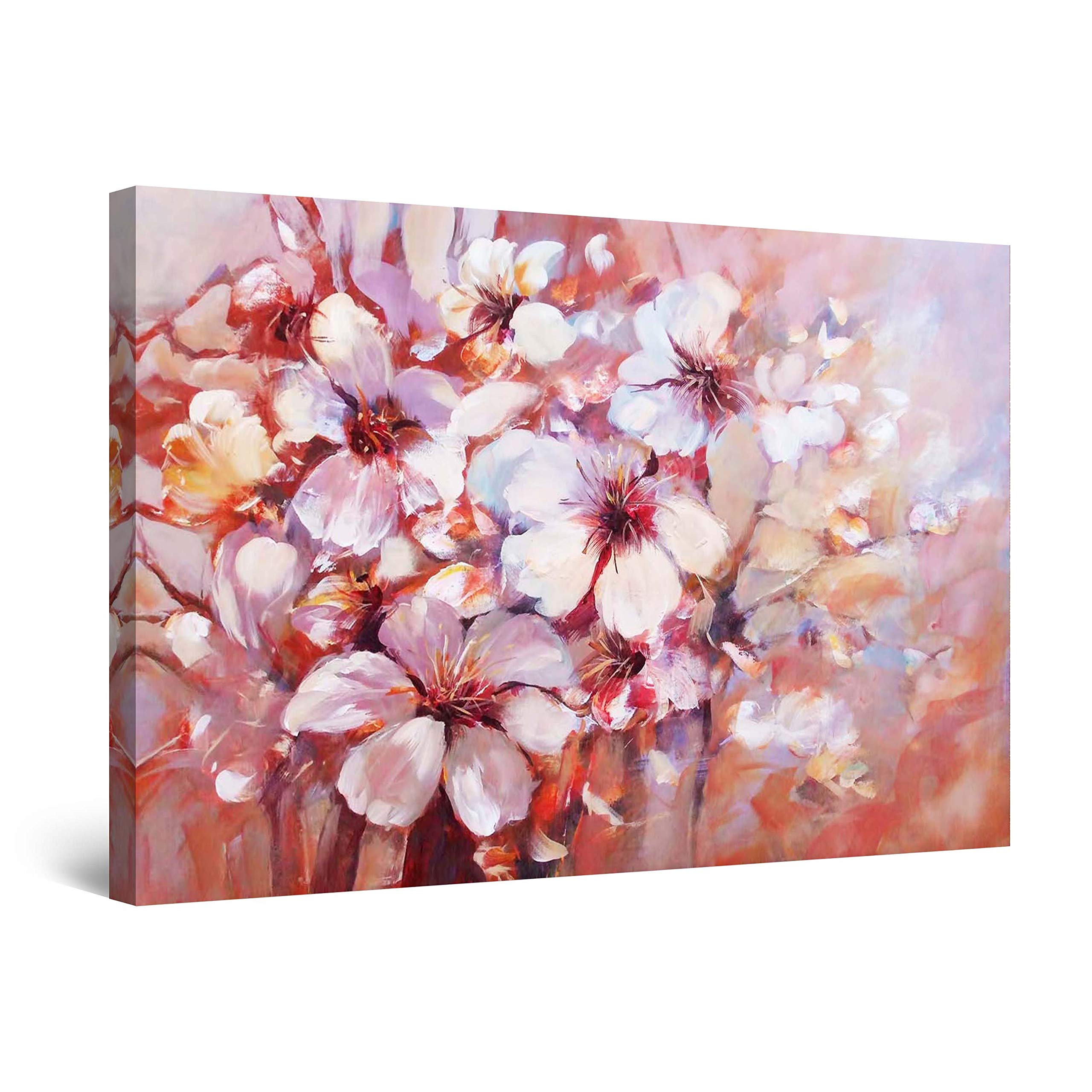 Startonight Abstract Canvas Wall Art - Spring Flowers Painting by Artist - Large Framed 32x48 Inch - Perfect for Living Room, Bedroom & Office Decor