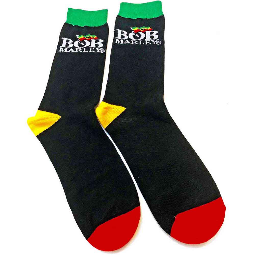 Bob Marley Unisex Ankle Socks with Logo - UK Size 7-11 - Comfortable Cotton Socks for Men & Women - Perfect for Casual Wear, Music Festivals & Gifts