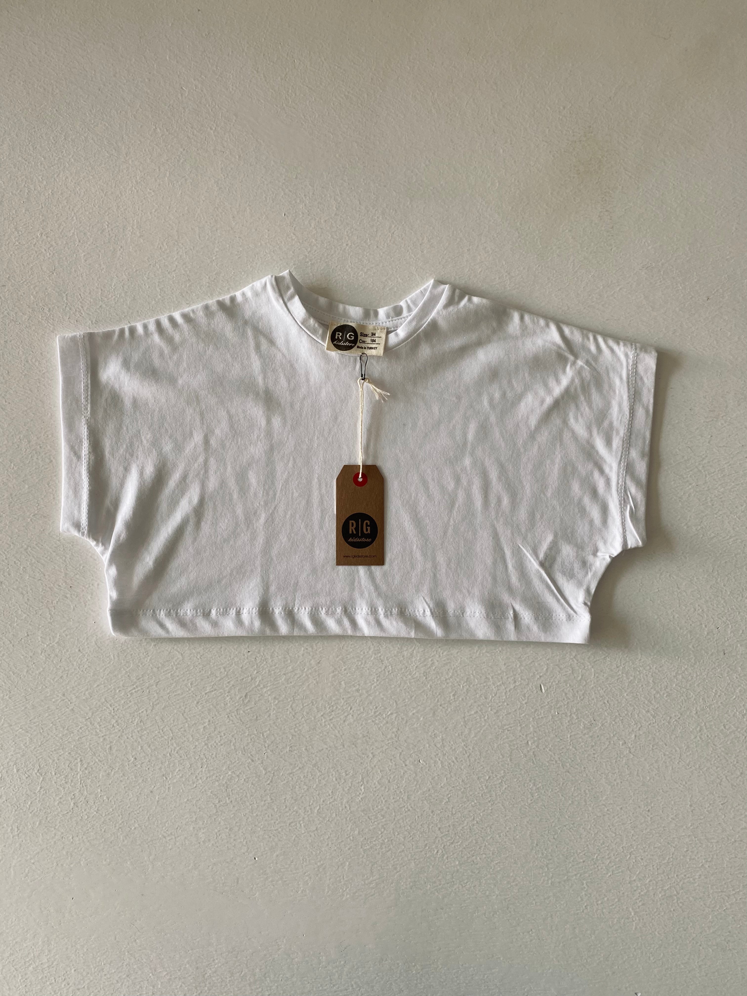 Girls Crop T-Shirt for Ages 3-9 | Soft Cotton Casual Top for Kids | Perfect for Playdates, School & Summer Outfits
