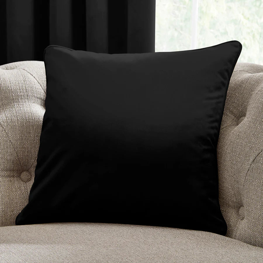 Laurence Llewelyn Bowen Montrose Black Decorative Throw Pillow Cushion - Perfect for Sofa, Bed & Home Decor