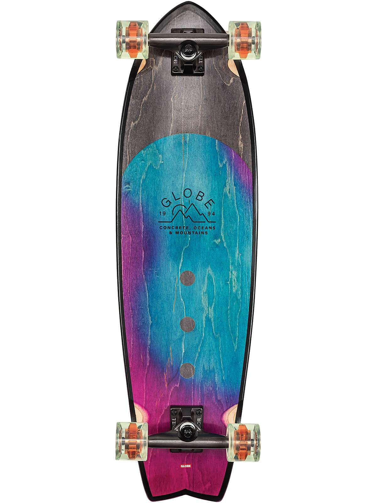 Globe Chromantic Cruiser Skateboard - Washed Aqua Color - One Size - Perfect for Cruising, Commuting & Campus Riding